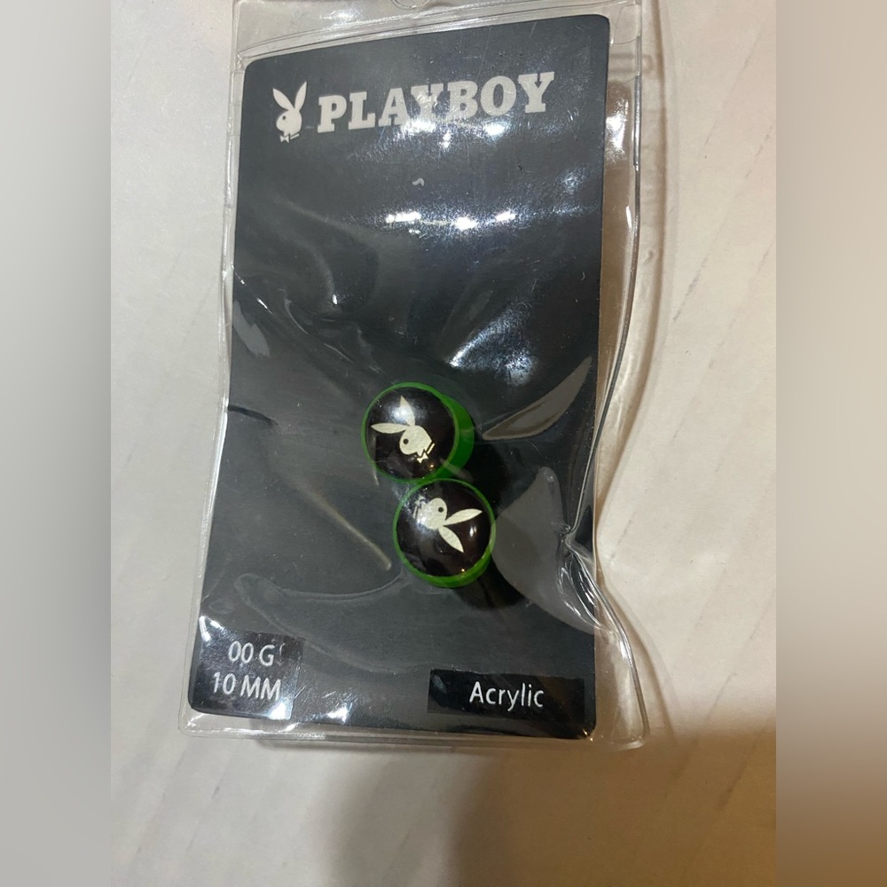 NEW PLAYBOY Bunny Acrylic Ear Gauges - Picture 2 of 4